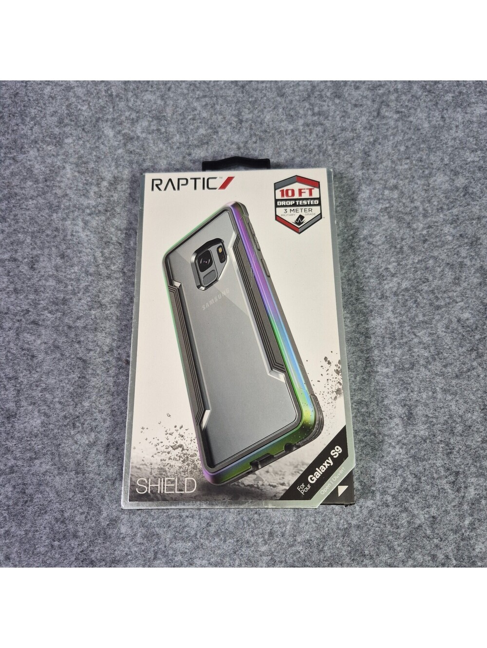 NEW Raptic Military Grade Metal Protective Iridescent Case Durable Sturdy